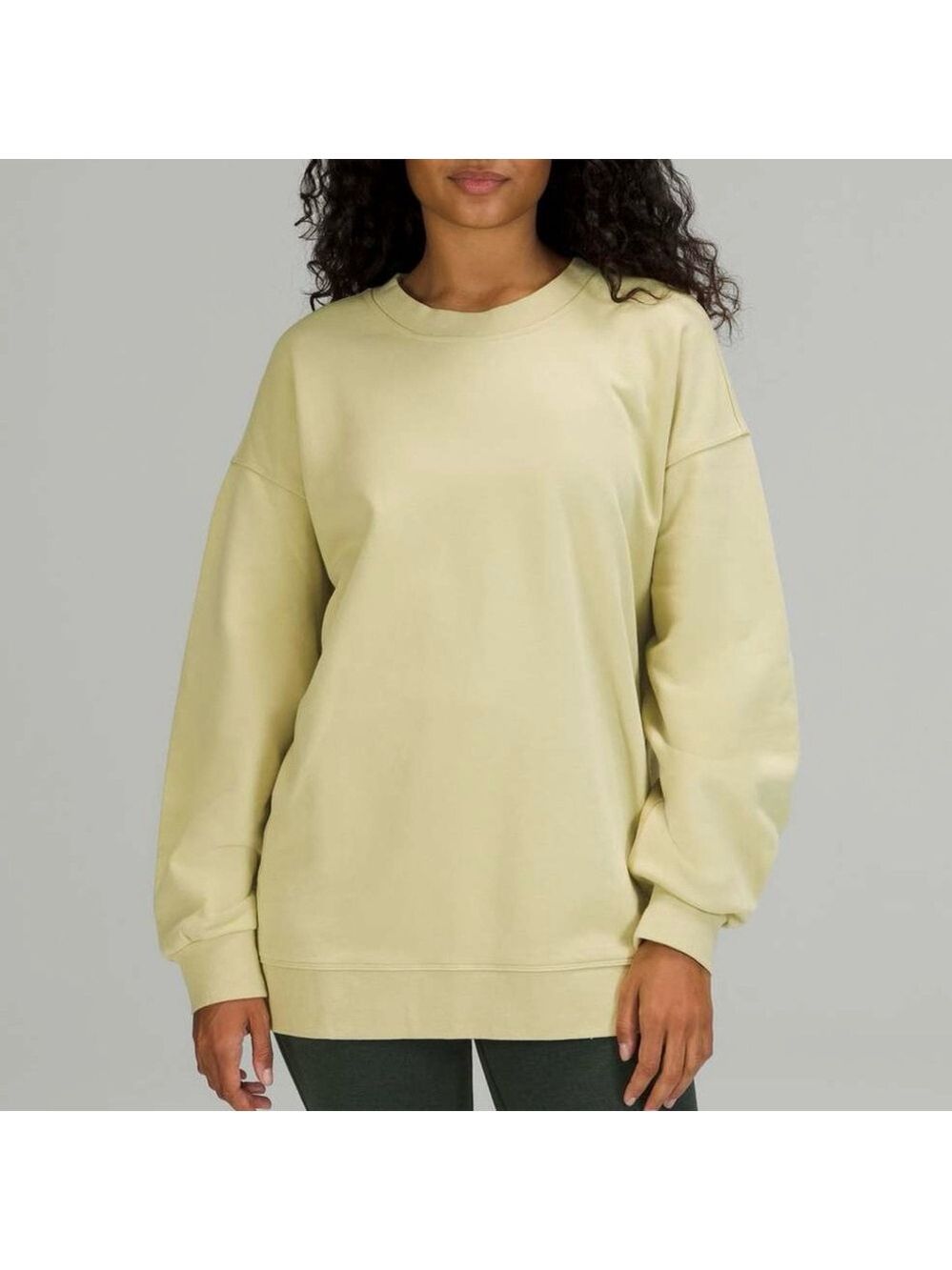 Lululemon Perfectly Oversized Crew Size 8 Relaxed Fit Cotton Terry